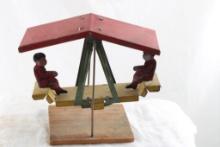 1920's Pickwick Tin Seesaw/Swing Toy