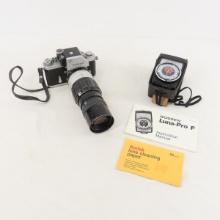 Nikon F 35mm Film Camera with 200mm f/4 Lens