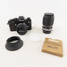 Nikon F3 35mm Film Camera w/50mm f/1.4 & 35-105mm