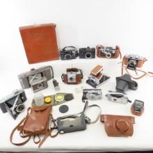 Vintage & modern camera collection, many 35mm