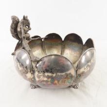Antique Van Bergh silverplate nut bowl
