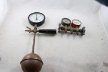 Copper Pressure Gauge & Brass Regulator Gauge