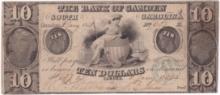 1851 Bank of Camden (SC) $10 banknote