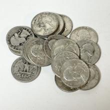 LOT OF SILVER QUARTERS BID ON 1 TIMES 20