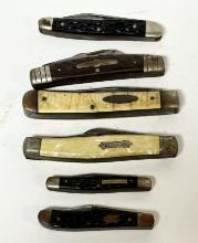 LOT OF 6 KNIVES INCLUDING A 1940-64 CASE & BOKER