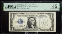 1928A $1 Silver Certificate Blue Seal Star 1272154A PMG45