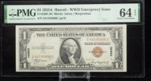 1935A $1 Hawaii WWII Emergency Cert S44195606C PMG64