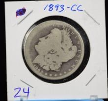 1893-CC Morgan Dollar Fine 10