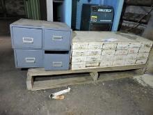.Metal 24 sliding drawer Cabinet 17'' x 33 1/2'' x 10 3/4