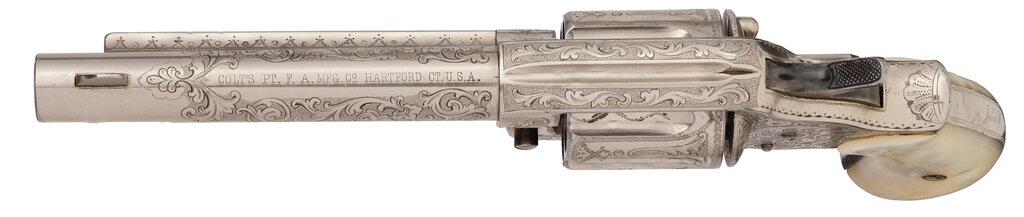 John H. Burns Inscribed Engraved Colt Model 1878 D.A. Revolver