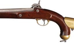 Springfield Model 1855 Percussion Pistol-Carbine with Stock