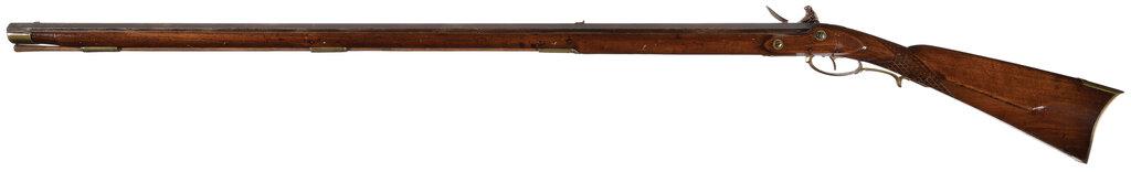 Martin Smith Signed New England Flintlock American Long Rifle