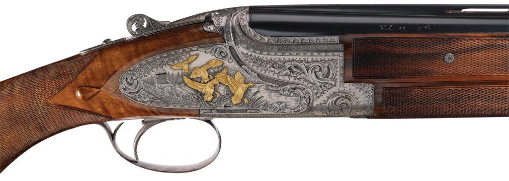 Lallemand Engraved Fabrique Nationale Superposed Shotgun