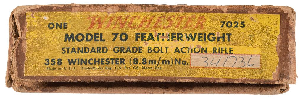 Pre-64 Winchester Model 70 Featherweight Rifle with Box