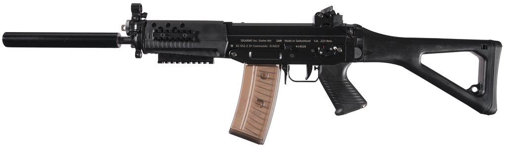Post-Ban "RESTRICTED" Marked SIG SG 552-2 SP Commando Carbine