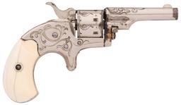Factory Engraved Colt Open Top Pocket Spur Trigger Revolver