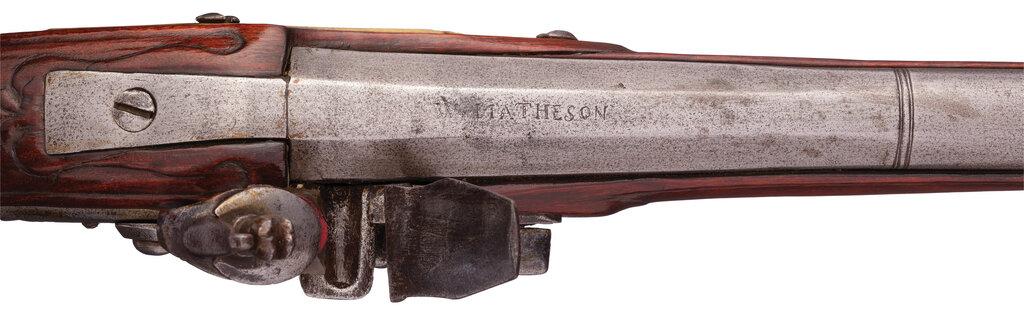 W. Matheson Signed Flintlock Pistol