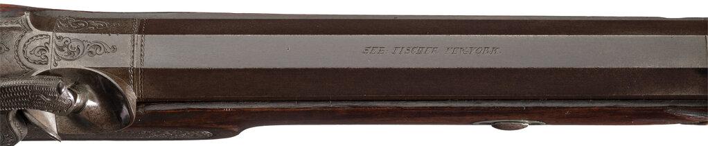 Documented Sebastian Fischer Engraved Percussion Schuetzen Rifle