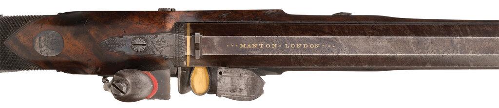Cased Pair of John Manton Flintlock Dueling Pistols