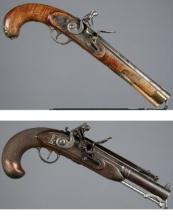 Two Antique Flintlock Pistols