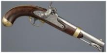 U.S. H. Aston Model 1842 Percussion Pistol
