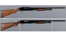 Two Winchester Slide Action 20 Gauge Shotguns