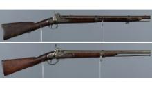 Two Percussion Carbines with Confederate Style Markings