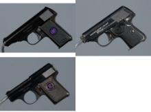 Three German Walther Semi-Automatic Pocket Pistols