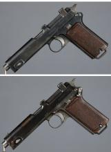 Two Austro-Hungarian Steyr Military Pattern Pistols