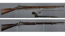 Two Antique Breech Loading Conversion Military Rifles