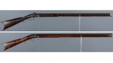 Two American Muzzleloading Percussion Rifles