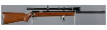 Winchester Model 52 Single Shot Bolt Action Rifle with Scope
