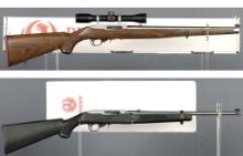 Two Ruger 10/22 Semi-Automatic Rifles with Boxes