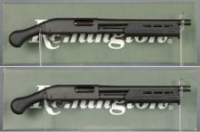 Two Remington Model 870 Slide Action Pistol Grip Firearms