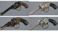 Four Iver Johnson Double Action Revolvers