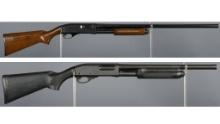 Two Remington Model 870 Slide Action Shotguns