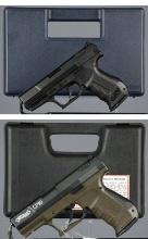 Two Walther Semi-Automatic Pistols with Cases