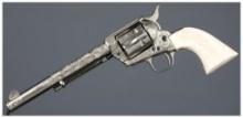 Engraved Colt Second Generation Single Action Army Revolver