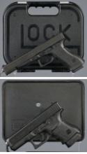 Two Upgraded Glock Semi-Automatic Pistols with Cases