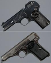 Two Fabrique Nationale Semi-Automatic Pistols
