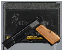 Belgian Browning High-Power Semi-Automatic Pistol with Case