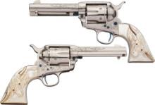 Pair of Engraved Colt Single Action Army Revolvers