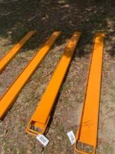 SKID STEER PALLET FORKS EXTENSIONS *LOT IS ONE SET OF EXTENSIONS*