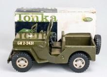Tonka No. 251 Military Jeep Universal w/ Box, Ca. 1970's