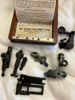 Lyman Gun Sights Assorted w/ Wooden Box