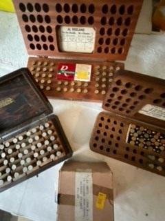 Vintage ammo boxes