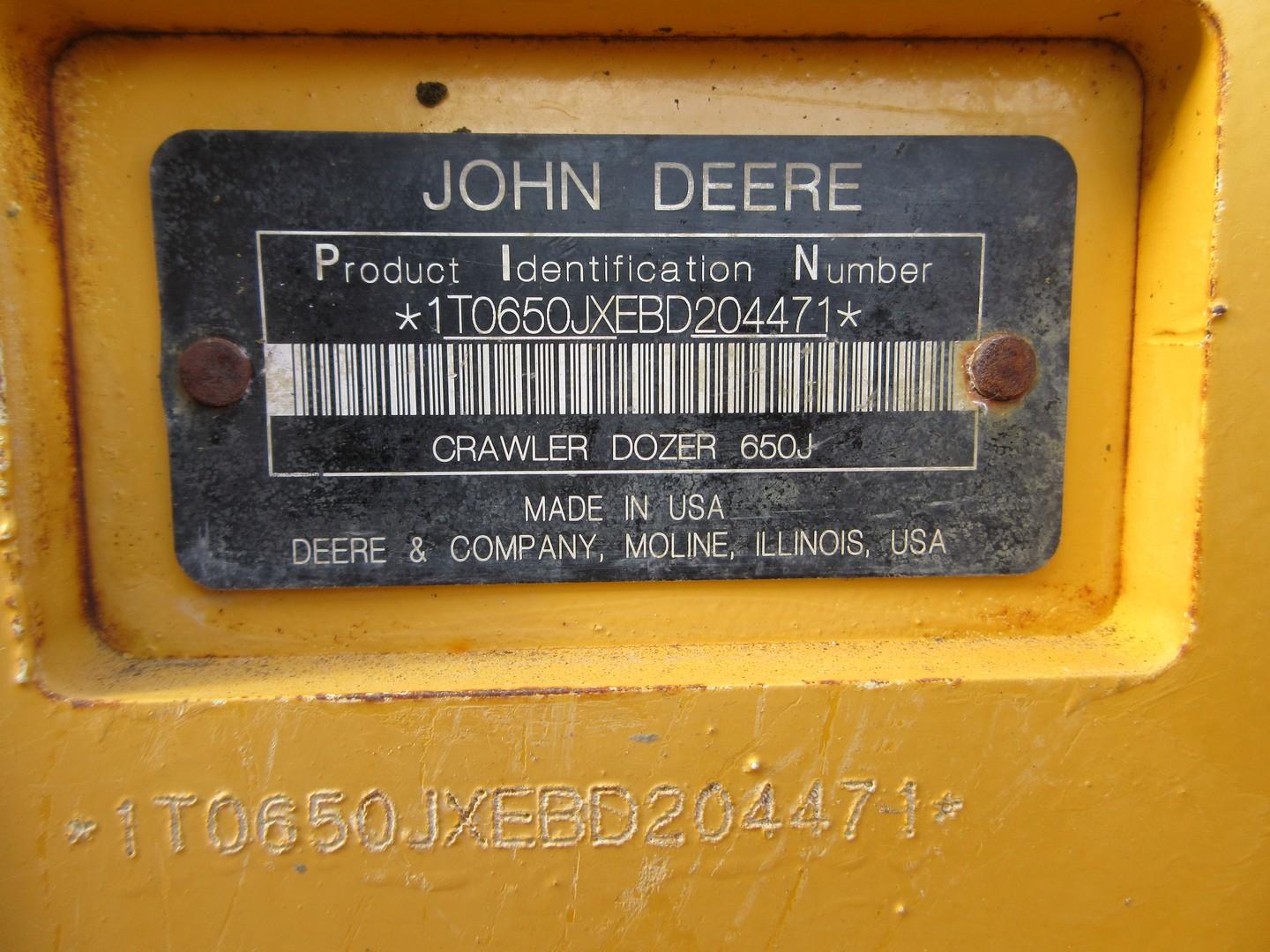2011 John Deere 650JLT Crawler Dozer