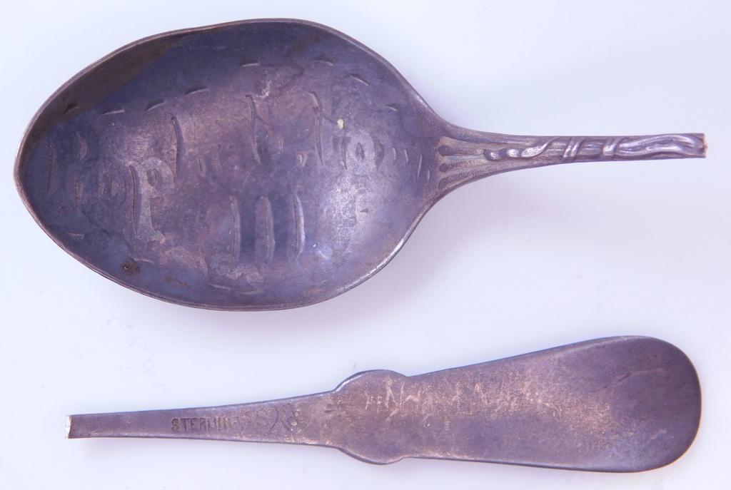 Grouping of Collectible Sterling Silver Spoon, Wheat Penny and More
