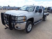 2011 CHEVY EXTENDED CAB 2500 FLATBED TRUCK