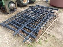 6 WROUGHT IRON FENCING SECTIONS